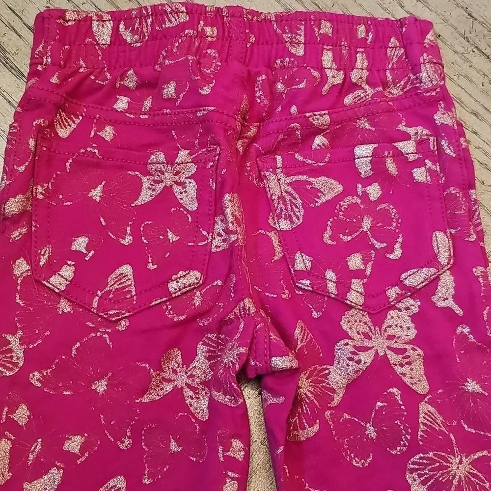 The Children's Place 3T Fuchsia Butterfly Leggings